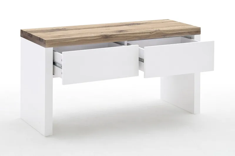 Romina Sittbänk med förvaring - Vit/Trä/Natur - Möbler - Vardagsrum - Stolar & sittmöbler - Sittbänk