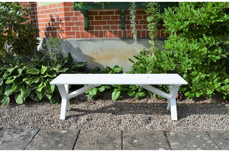 Scottsdale Sittbänk 140 cm Vit - KWA - Möbler - Vardagsrum - Stolar & sittmöbler - Sittbänk