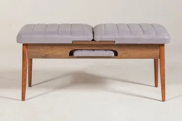 Shundrea Bänk 51 cm - Valnöt - Möbler - Vardagsrum - Stolar & sittmöbler - Sittbänk