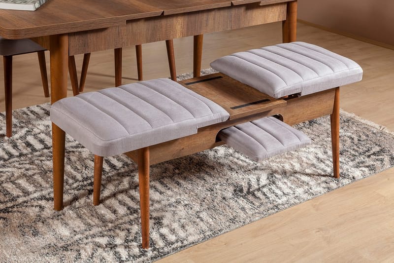 Shundrea Bänk 51 cm - Valnöt - Möbler - Vardagsrum - Stolar & sittmöbler - Sittbänk