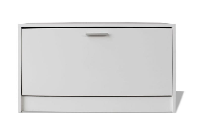 Skoförvaringsbänk vit 80x24x45 cm - Vit - Möbler - Vardagsrum - Stolar & sittmöbler - Sittbänk