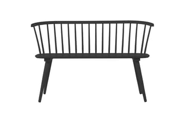 Soffbänk Bobby 120 cm i Trä - Svart - Möbler - Vardagsrum - Stolar & sittmöbler - Sittbänk - Bänk med ryggstöd