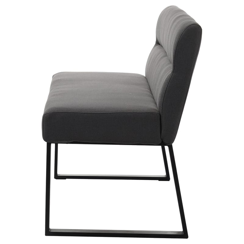 Stafford 2-sits Sittbänk med rygg - Antracit - Möbler - Vardagsrum - Stolar & sittmöbler - Sittbänk - Bänk med ryggstöd