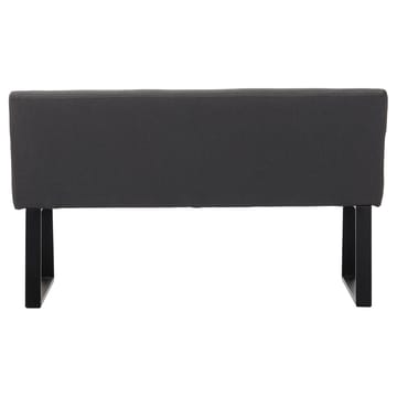 Stafford 2-sits Sittbänk med rygg - Antracit - Möbler - Vardagsrum - Stolar & sittmöbler - Sittbänk - Bänk med ryggstöd