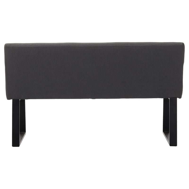 Stafford 2-sits Sittbänk med rygg - Antracit - Möbler - Vardagsrum - Stolar & sittmöbler - Sittbänk - Bänk med ryggstöd