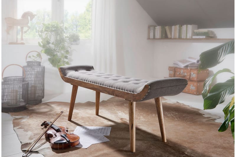 Timiothy Sittbänk - Grå - Möbler - Vardagsrum - Stolar & sittmöbler - Sittbänk