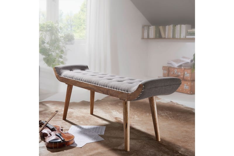 Timiothy Sittbänk - Grå - Möbler - Vardagsrum - Stolar & sittmöbler - Sittbänk