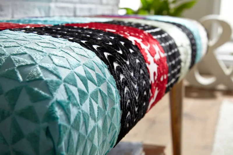 Tultered Sittbänk 117 cm - Flerfärgad - Möbler - Vardagsrum - Stolar & sittmöbler - Sittbänk