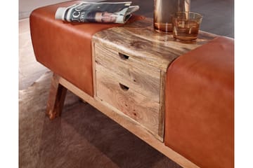 Tultered Sittbänk 120 cm - Brun - Möbler - Vardagsrum - Stolar & sittmöbler - Sittbänk