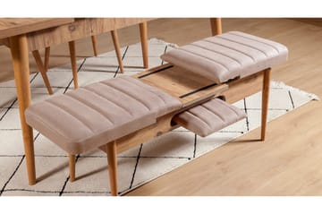 Valsot Sittbänk 110 cm - Natur - Möbler - Vardagsrum - Stolar & sittmöbler - Sittbänk - Bänk med ryggstöd