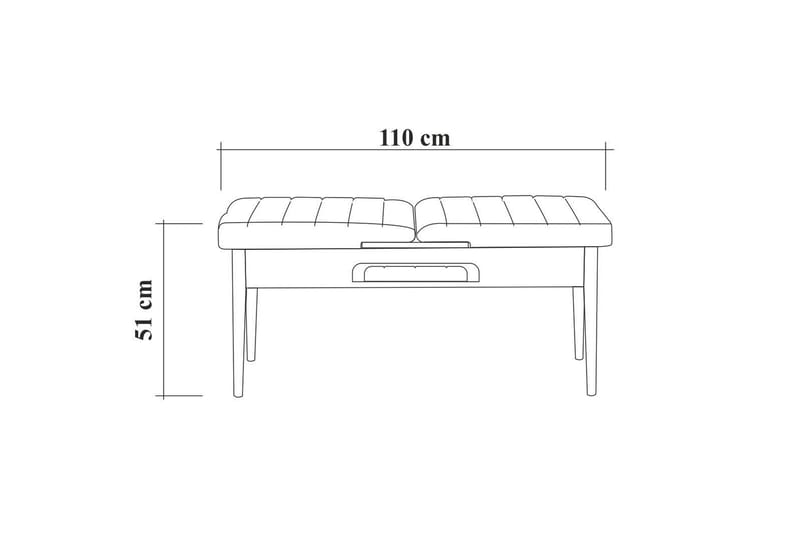 Valsot Sittbänk 110 cm - Natur - Möbler - Vardagsrum - Stolar & sittmöbler - Sittbänk