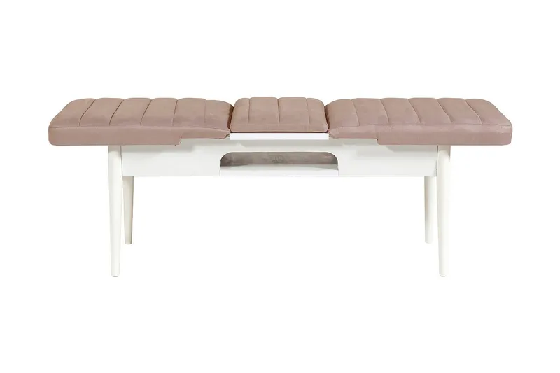 Valsot Sittbänk 110 cm - Vit/Brun - Möbler - Vardagsrum - Stolar & sittmöbler - Sittbänk