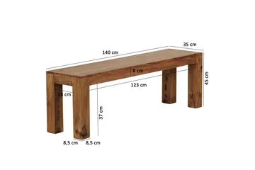 Volkmer Sittbänk - Trä/natur - Möbler - Vardagsrum - Stolar & sittmöbler - Sittbänk