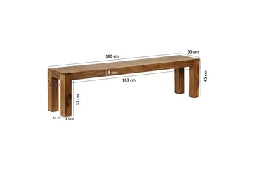 Wegleitner Sittbänk - Brun - Möbler - Vardagsrum - Stolar & sittmöbler - Sittbänk