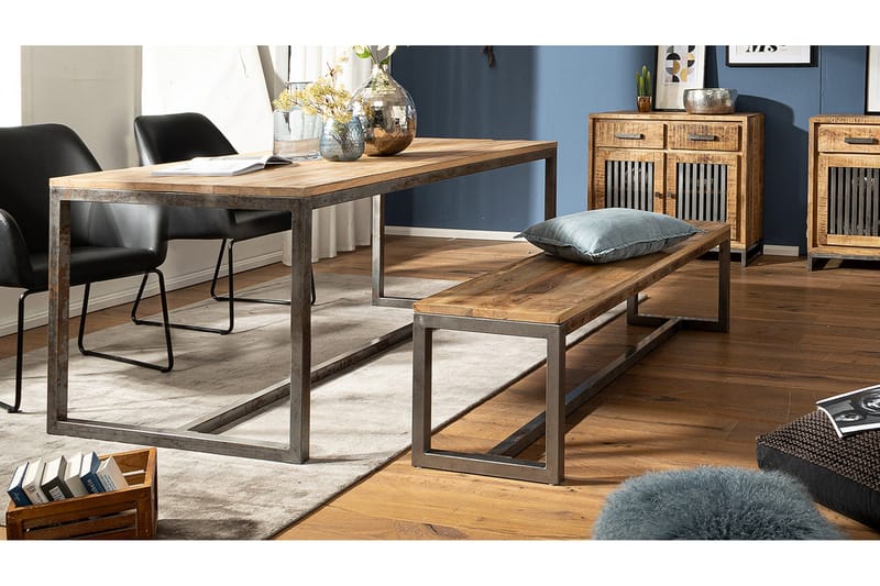 Willowdale Sittbänk 120 cm - Brun/Svart - Möbler - Vardagsrum - Stolar & sittmöbler - Sittbänk