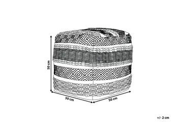 Abuzaid Sittpuff 50x50 cm - Vit - Möbler - Vardagsrum - Stolar & sittmöbler - Sittpuff