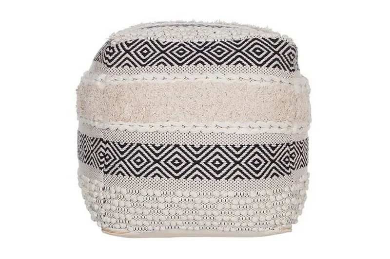 Abuzaid Sittpuff 50x50 cm, Vit