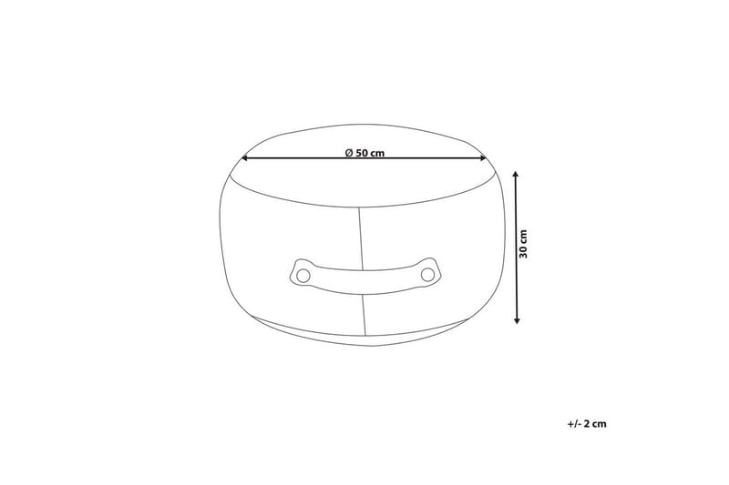 Sittpuff Adlana Beige - Beige - Möbler - Vardagsrum - Stolar & sittmöbler - Sittpuff