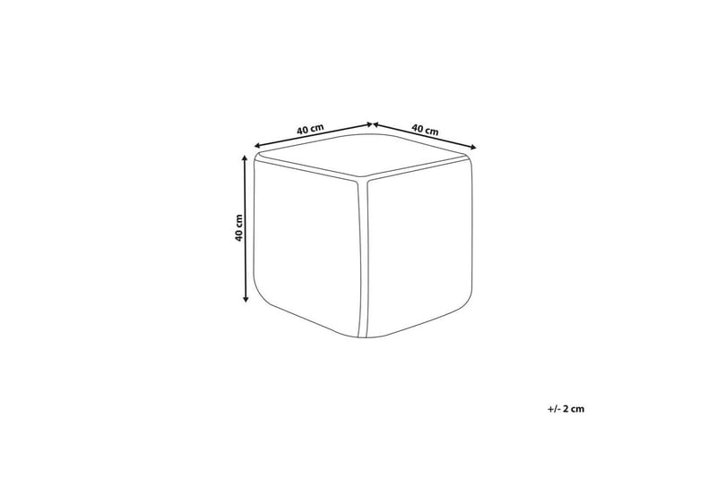Sittpuff Alipur Orange - Orange - Möbler - Vardagsrum - Stolar & sittmöbler - Sittpuff