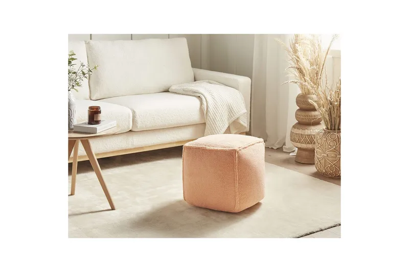 Sittpuff Alipur Orange - Orange - Möbler - Vardagsrum - Stolar & sittmöbler - Sittpuff