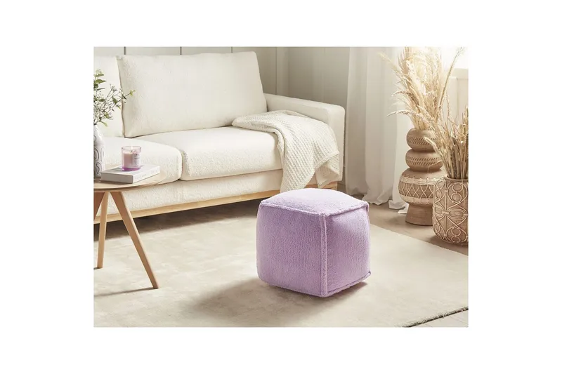 Sittpuff Alipur Violett - Violett - Möbler - Vardagsrum - Stolar & sittmöbler - Sittpuff