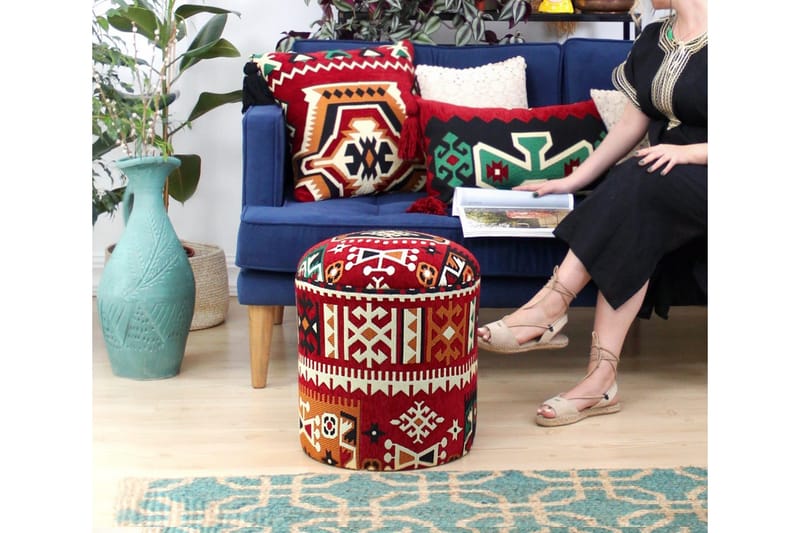 Amsterdam Sittpuff 40 cm - Flerfärgad - Möbler - Vardagsrum - Stolar & sittmöbler - Sittpuff