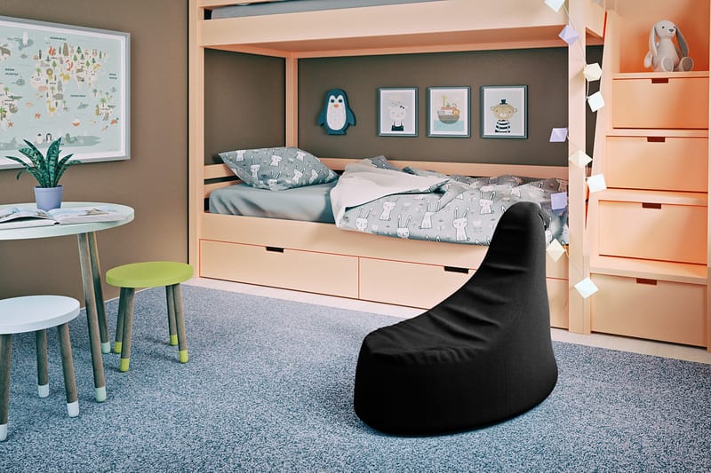 Ankala Sittpuff 90 cm, Svart