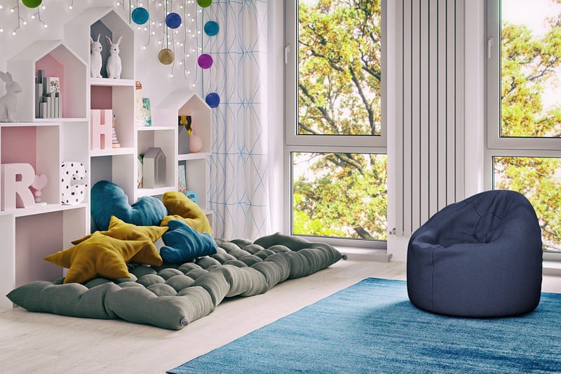 Arvind Sittpuff 120 cm - Marinblå - Möbler - Vardagsrum - Stolar & sittmöbler - Sittpuff