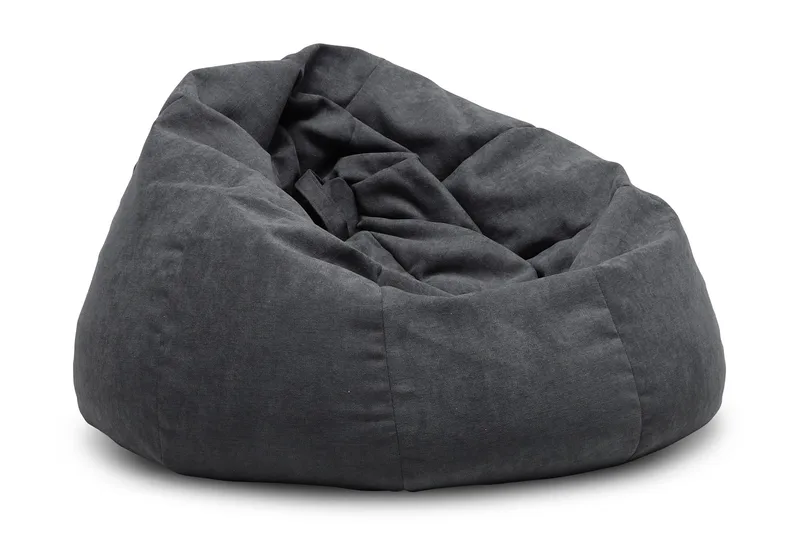 Asahiko Sittpuff 45 cm, Mörkgrå