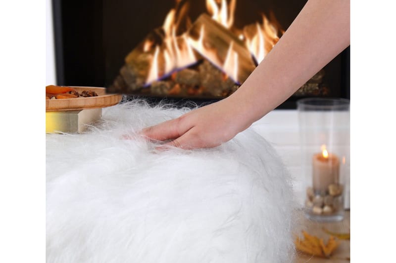 Baddeck Sittpuff 50 cm - Vit - Möbler - Vardagsrum - Stolar & sittmöbler - Sittpuff