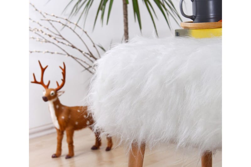 Baddeck Sittpuff 50 cm - Vit - Möbler - Vardagsrum - Stolar & sittmöbler - Sittpuff