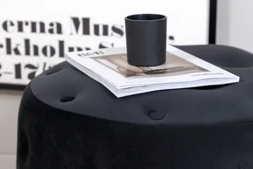Benjamin Sittpuff - Svart - Möbler - Vardagsrum - Stolar & sittmöbler - Sittpuff