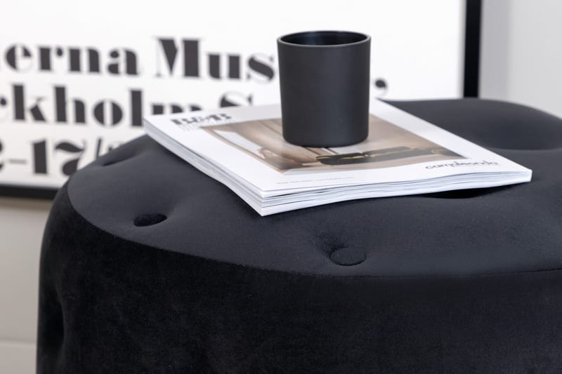 Benjamin Sittpuff - Svart - Möbler - Vardagsrum - Stolar & sittmöbler - Sittpuff