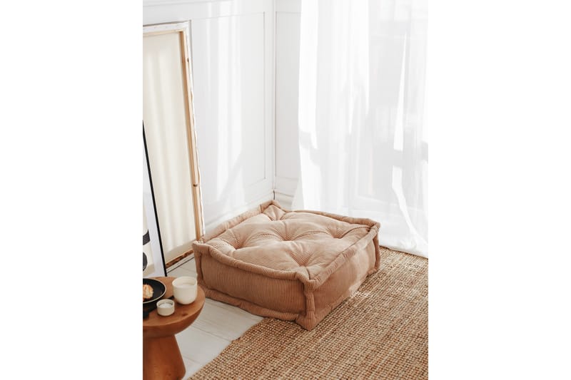Biskuvi Sittpuff 55 cm Camel - Möbler - Vardagsrum - Stolar & sittmöbler - Sittpuff