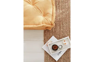 Biskuvi Sittpuff 55 cm - Gul - Möbler - Vardagsrum - Stolar & sittmöbler - Sittpuff