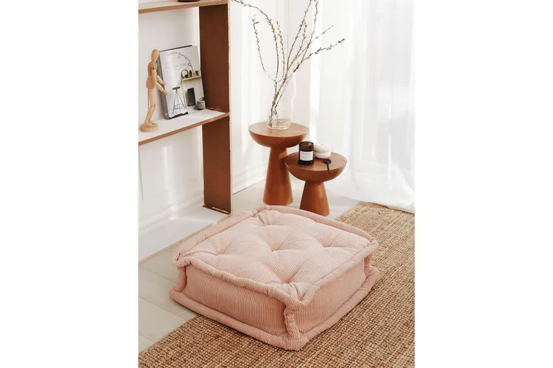 Biskuvi Sittpuff 55 cm - Rosa - Möbler - Vardagsrum - Stolar & sittmöbler - Sittpuff