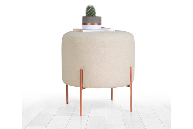 Borden Sittpuff 40 cm Beige - Möbler - Vardagsrum - Stolar & sittmöbler - Sittpuff