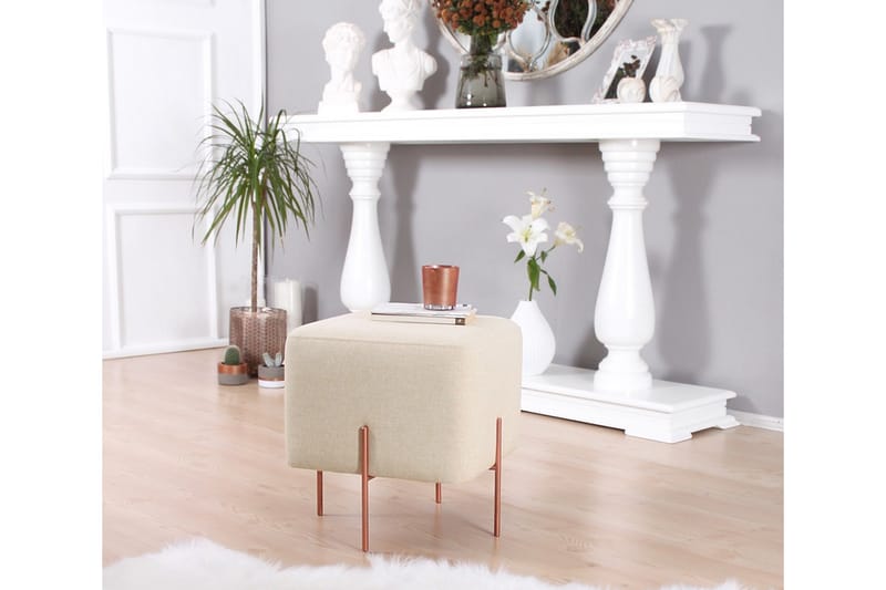 Borden Sittpuff 40 cm Beige - Möbler - Vardagsrum - Stolar & sittmöbler - Sittpuff