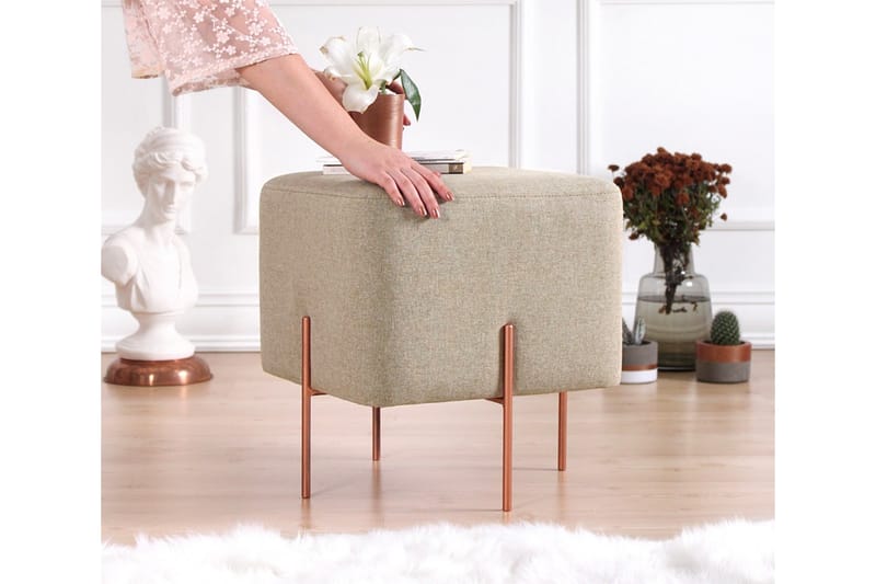 Borden Sittpuff 40 cm Brun - Möbler - Vardagsrum - Stolar & sittmöbler - Sittpuff