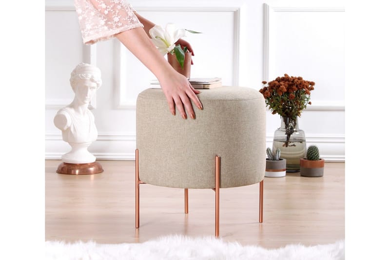 Borden Sittpuff 40 cm Brun - Möbler - Vardagsrum - Stolar & sittmöbler - Sittpuff