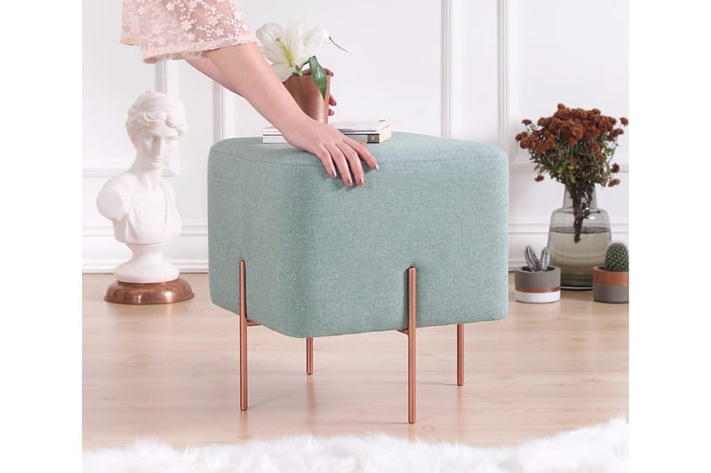 Borden Sittpuff 40 cm Havsgrön - Möbler - Vardagsrum - Stolar & sittmöbler - Sittpuff