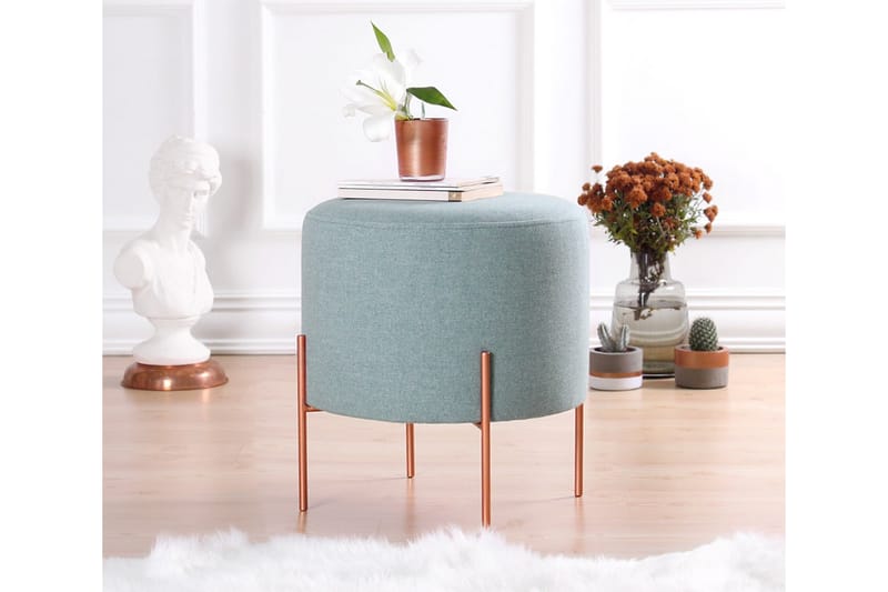 Borden Sittpuff 40 cm Havsgrön - Möbler - Vardagsrum - Stolar & sittmöbler - Sittpuff