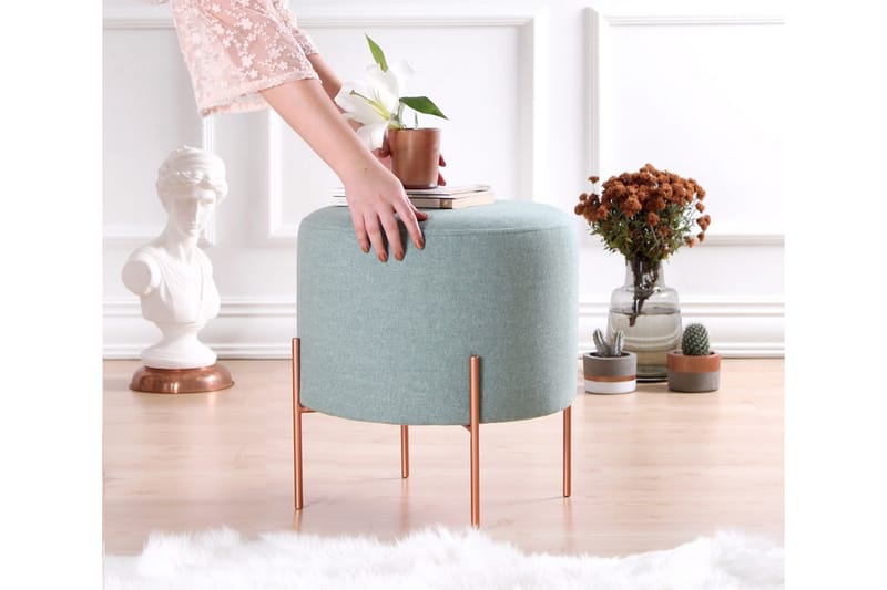 Borden Sittpuff 40 cm Havsgrön - Möbler - Vardagsrum - Stolar & sittmöbler - Sittpuff