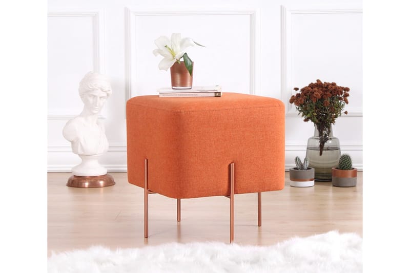 Borden Sittpuff 40 cm Orange - Sittpuff