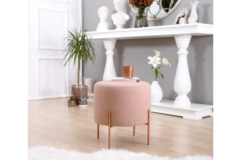Borden Sittpuff 40 cm Rosa - Möbler - Vardagsrum - Stolar & sittmöbler - Sittpuff