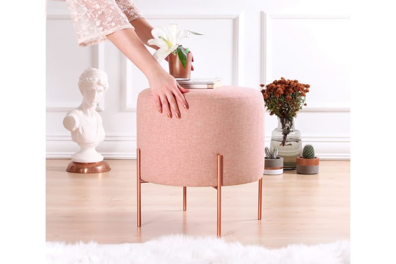 Borden Sittpuff 40 cm Rosa - Möbler - Vardagsrum - Stolar & sittmöbler - Sittpuff
