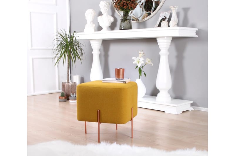 Borden Sittpuff 40 cm Senapsgul - Möbler - Vardagsrum - Stolar & sittmöbler - Sittpuff