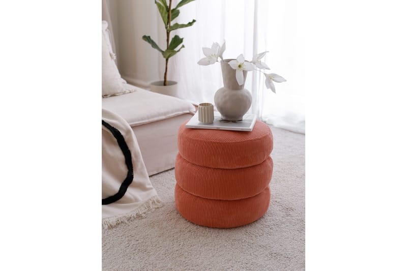 Boum Sittpuff 40 cm - Korall - Möbler - Vardagsrum - Stolar & sittmöbler - Sittpuff