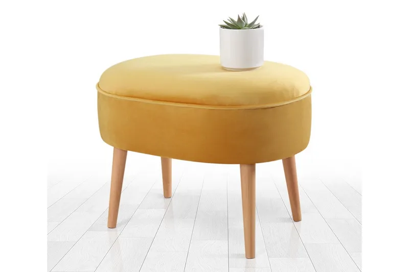 Bowie Sittpuff 63 cm, Gul