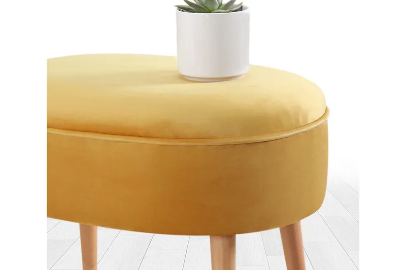 Bowie Sittpuff 63 cm - Gul - Möbler - Vardagsrum - Stolar & sittmöbler - Sittpuff